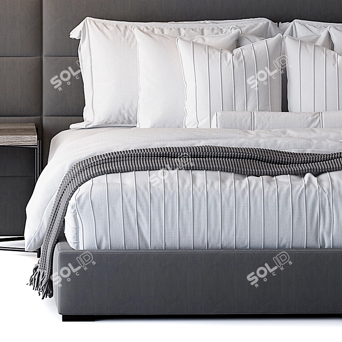 Modena Bed: Sleek and Contemporary 3D model image 3