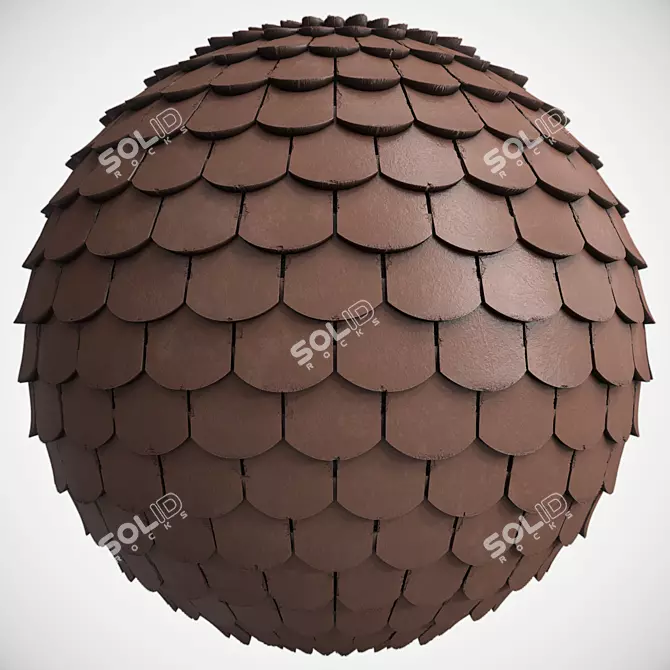 Decorative Roof Tile Materials - 4k PBR 3D model image 2