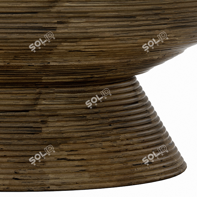 Organic Rustic Heath Cocktail Table 3D model image 5