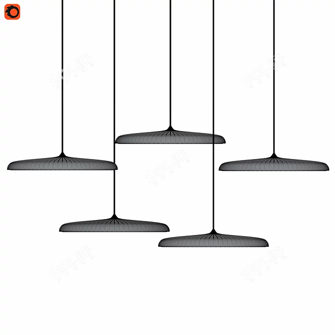 Nordic Post-Modern Pendant Lights 3D model image 3