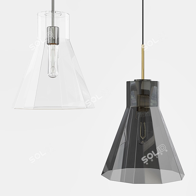 Simpliciti LED Beaker Pendant 3D model image 1