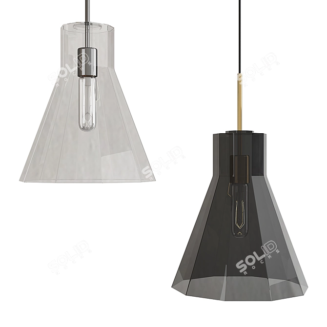 Simpliciti LED Beaker Pendant 3D model image 3