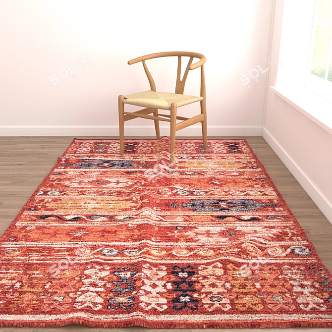 Versatile Set: 8 Rugs for Stunning Renders 3D model image 5