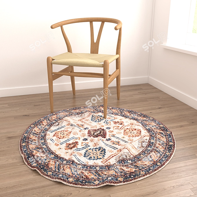 Versatile Set of 8 Rugs 3D model image 3