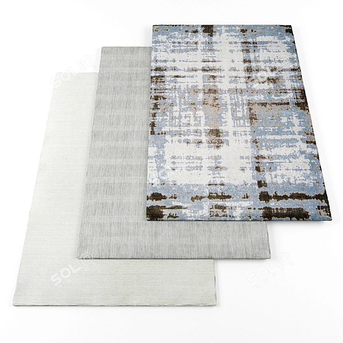 High-Resolution Rug Set with Textures 3D model image 1