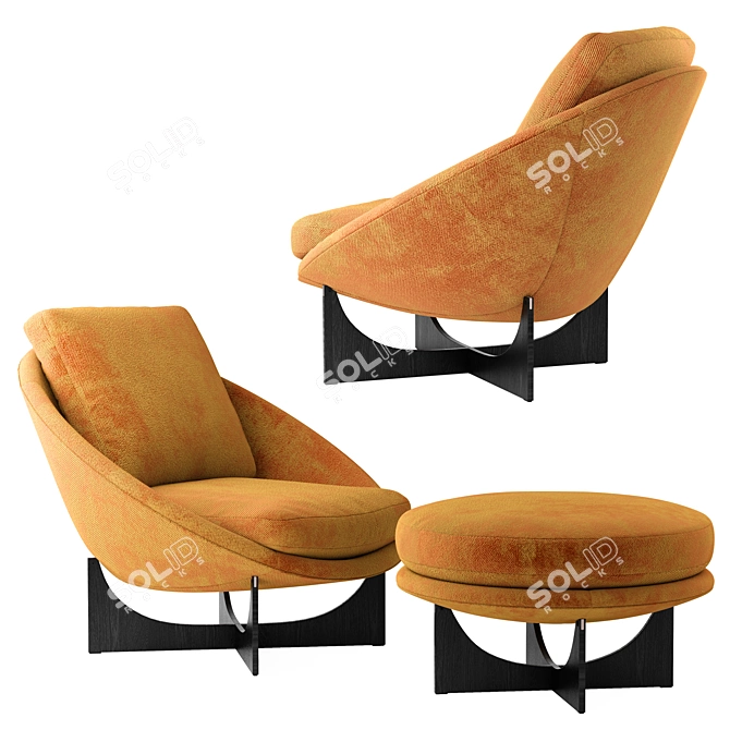 Luxurious 2021 Minotti Lido Armchair 3D model image 6