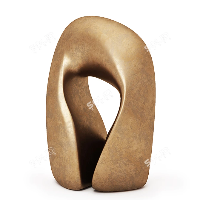 Sleek Contemporary 3D Sculpture 3D model image 3