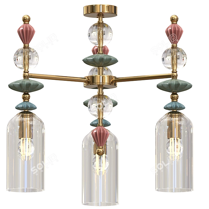 Elegant Odeon Light Bizet 4855 Chandelier 3D model image 1