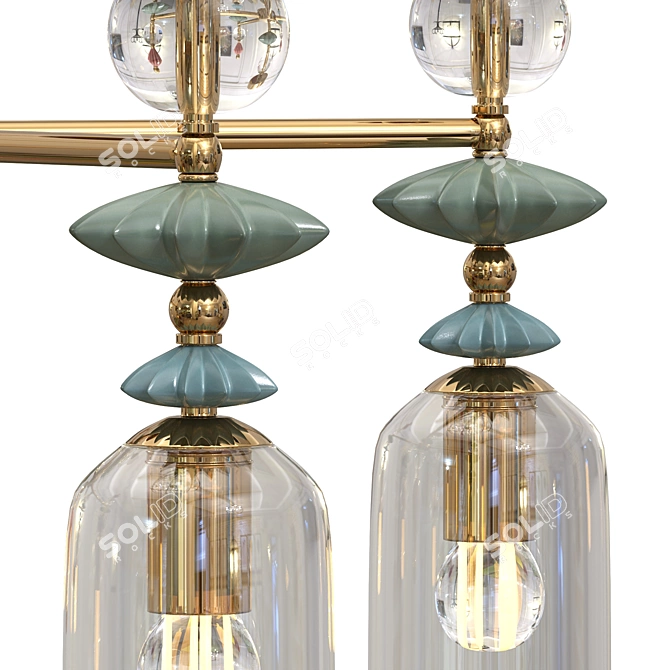 Elegant Odeon Light Bizet 4855 Chandelier 3D model image 3