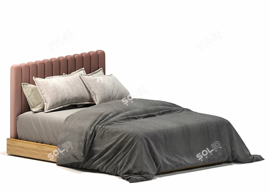 Luxurious Adais Australia Bed 3D model image 2