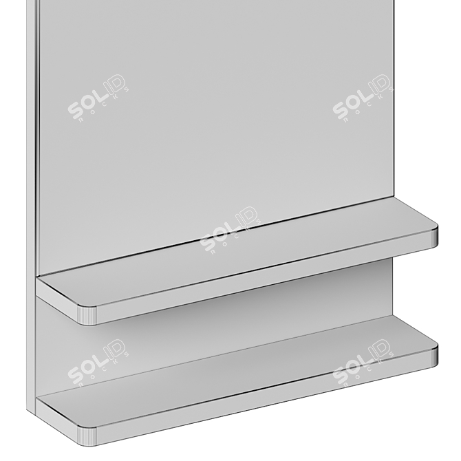 Astora Modern Wall Mirror 3D model image 4