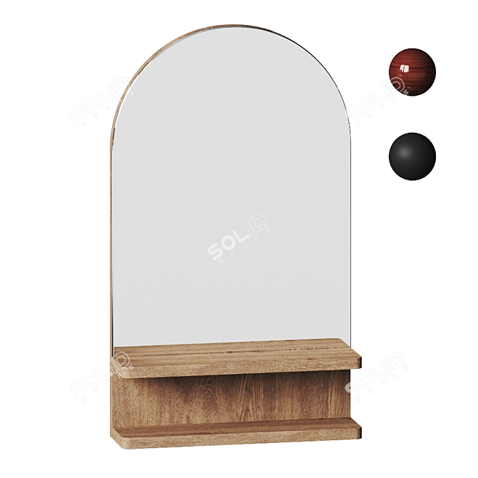 Astora Modern Wall Mirror 3D model image 6