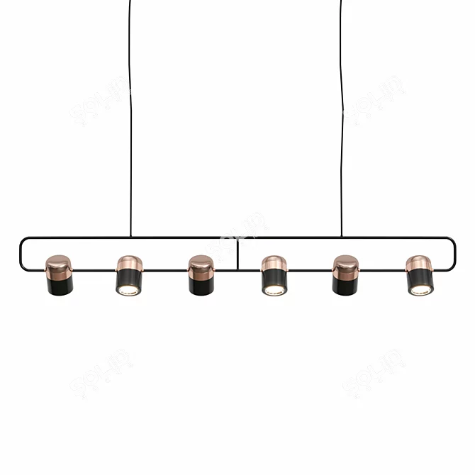 Elegant Ling PL6 Suspension: Modern Design 3D model image 1