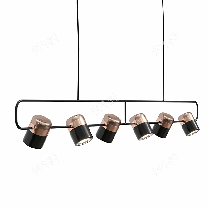 Elegant Ling PL6 Suspension: Modern Design 3D model image 2