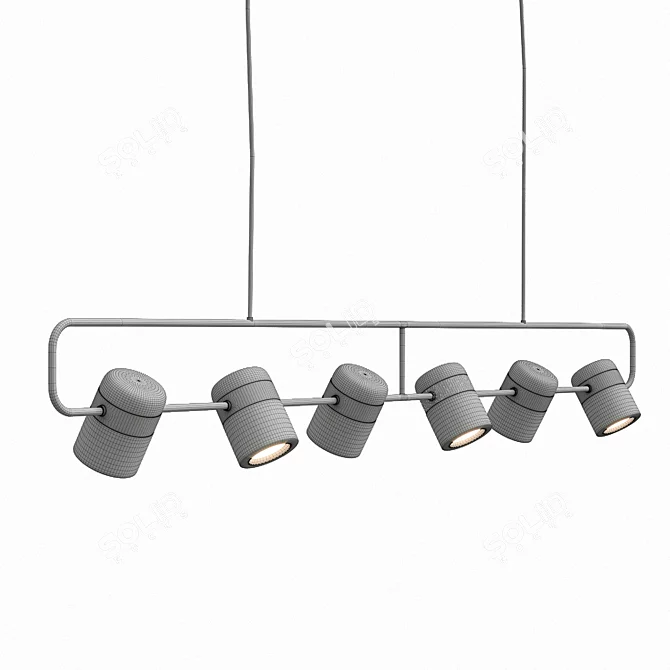 Elegant Ling PL6 Suspension: Modern Design 3D model image 3