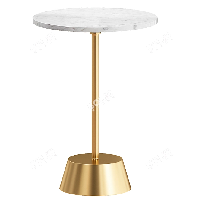 Elegant Maisie Side Table 3D model image 1