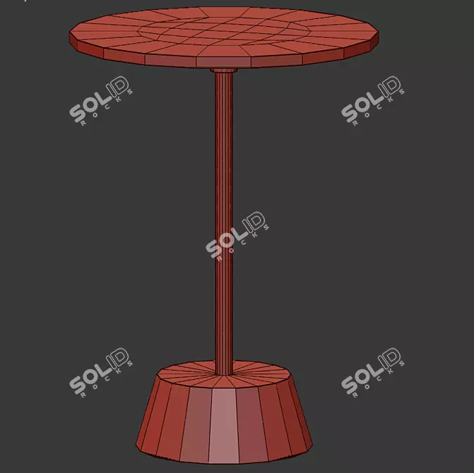 Elegant Maisie Side Table 3D model image 2