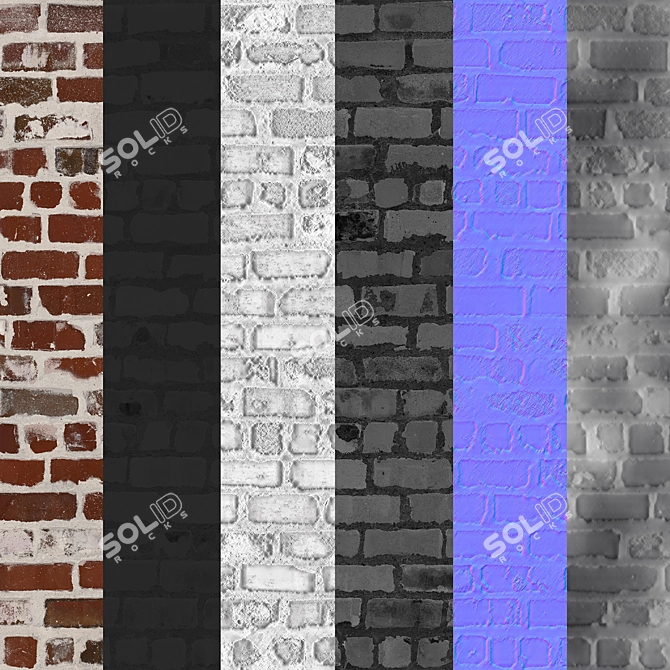  Painted Brick Textures 3D model image 4
