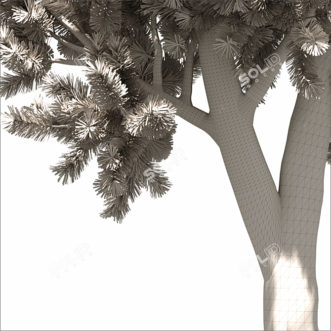 Nature's Haven: Exquisite Landscape Tree 3D model image 3