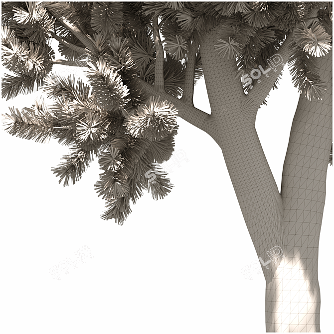 Nature's Haven: Exquisite Landscape Tree 3D model image 6