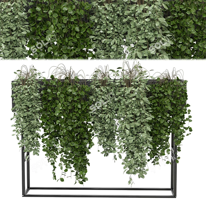 Greenery Charm: Ferm Living Bau Pot Large Set 3D model image 1