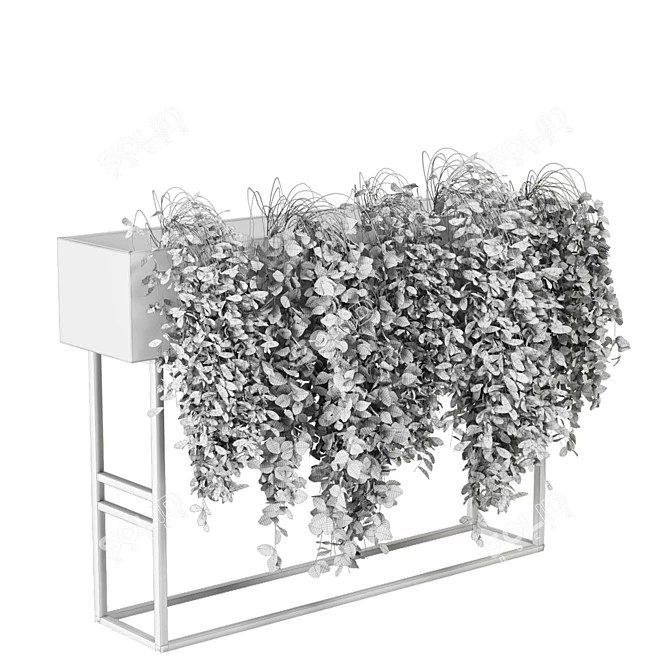 Greenery Charm: Ferm Living Bau Pot Large Set 3D model image 4