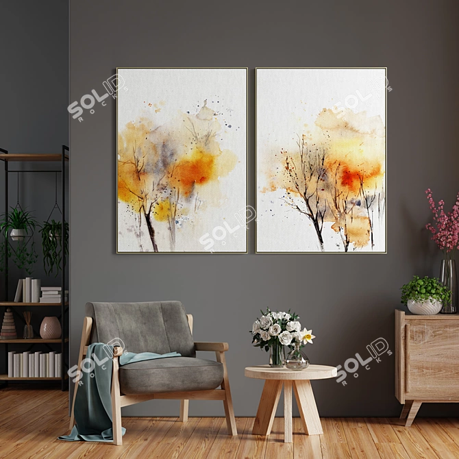 Elegant Frames for Captivating Interiors 3D model image 4