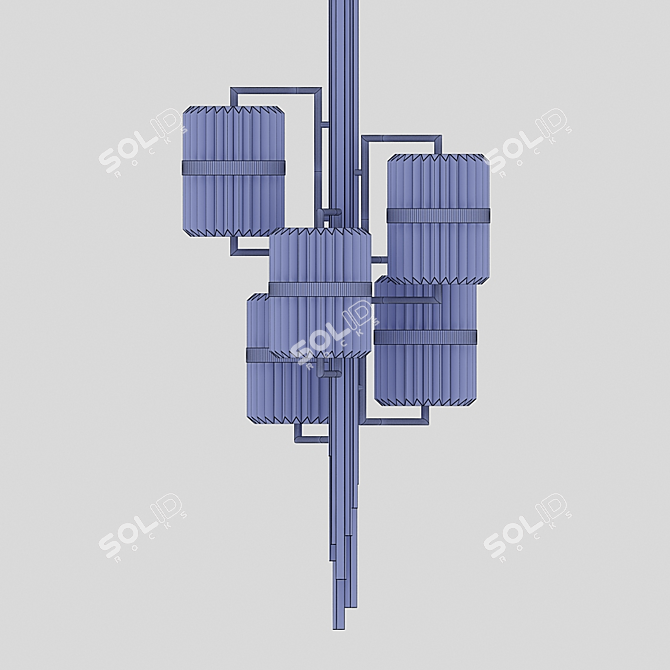 Elegant Liberty Chandelier - Timeless Beauty 3D model image 3