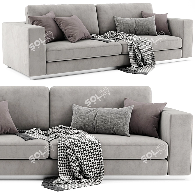 Modern Reversi 2-Seater Sofa by Molteni&C 3D model image 1