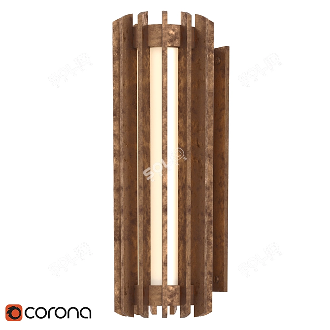 Gothic Inspired Cathedral Sconce 3D model image 1