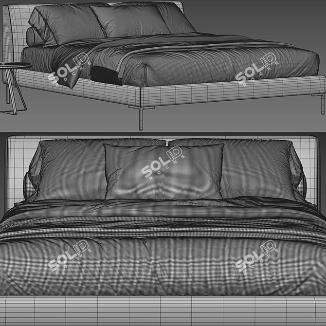 The Picasso Sofa Bed: Modern Art in Furniture 3D model image 4