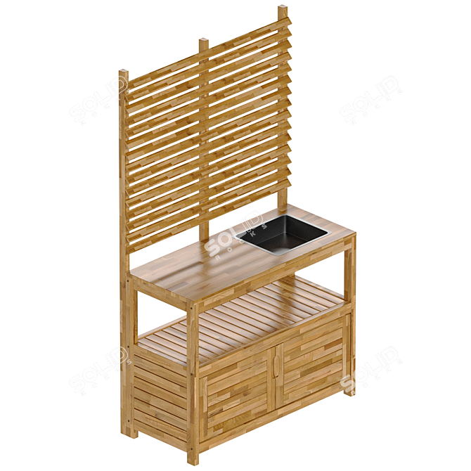 Wassif Garden Furniture Partition 3D model image 2