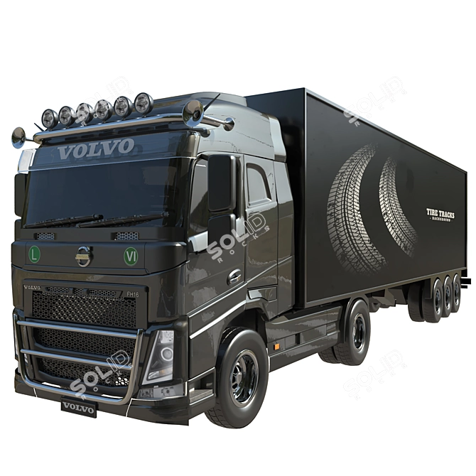 Powerful 2015 Volvo FH16 3D model image 6