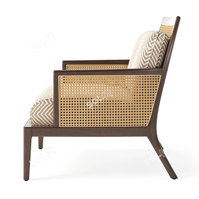 Modish Arture Armchair by Hamilton Conte 3D model image 4