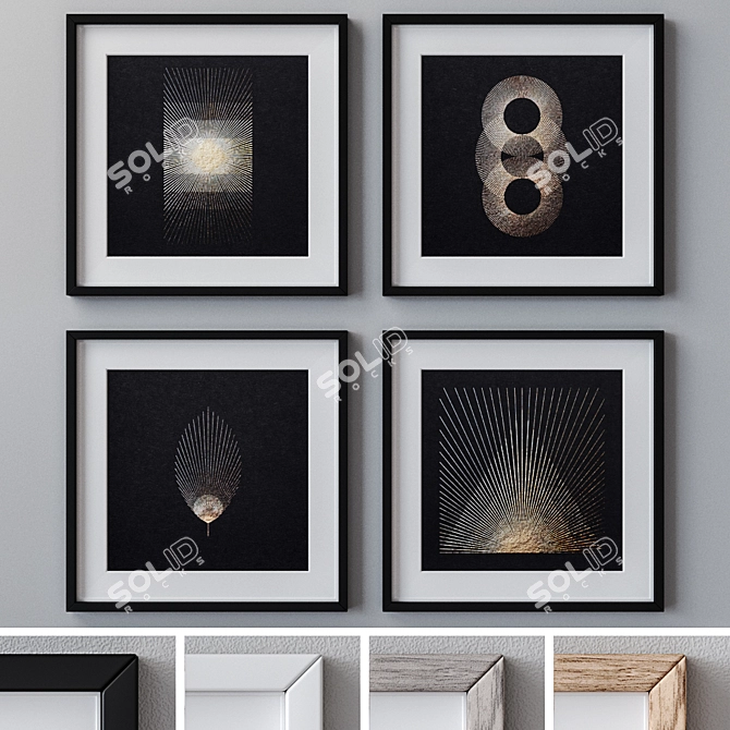 Versatile Set of Wall Paintings 3D model image 1