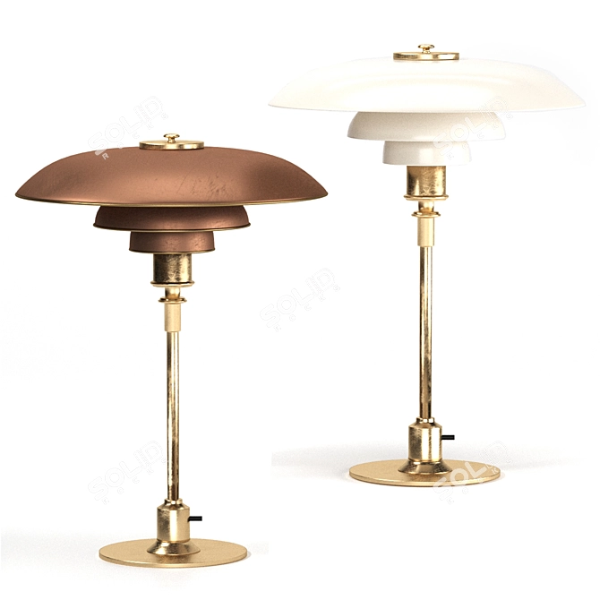 Timeless Table Lamp by Poul Henningsen 3D model image 1
