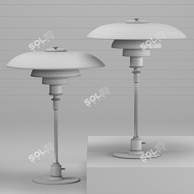 Timeless Table Lamp by Poul Henningsen 3D model image 2