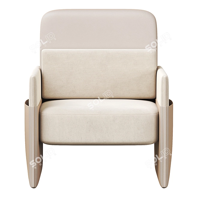 Tabac Lounge Chairs: Sophisticated Comfort for Your Space 3D model image 2