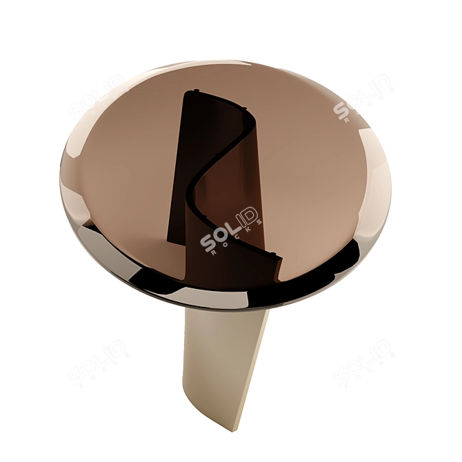 Reflex ESSE 40 Glass Coffee Table 3D model image 1