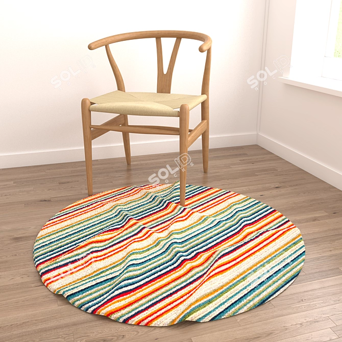 Versatile Rug Set with 8 Variants 3D model image 2