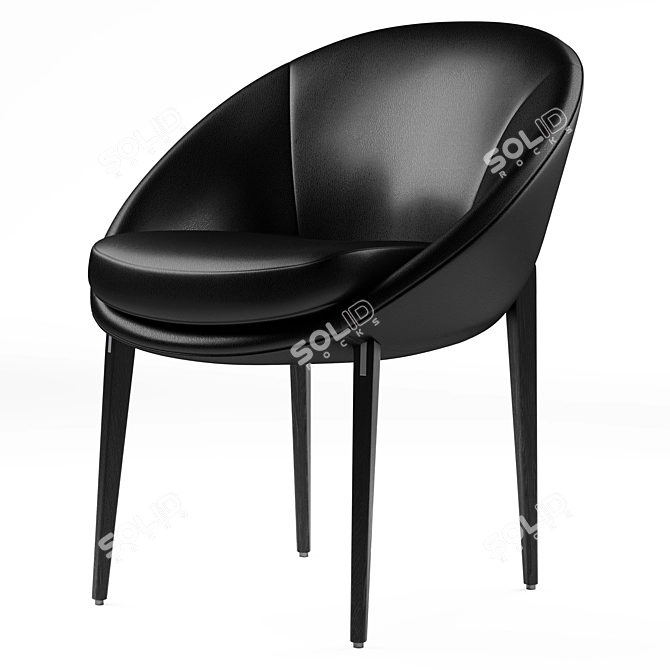 Elegant Minotti Lido Chair & Table 3D model image 5