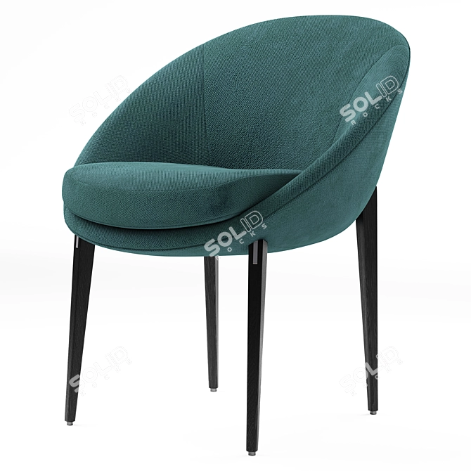 Elegant Minotti Lido Chair & Table 3D model image 6