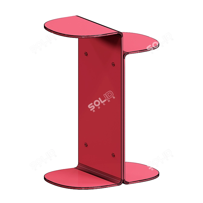 Sleek Steel Side Table: FLIRT 3D model image 3