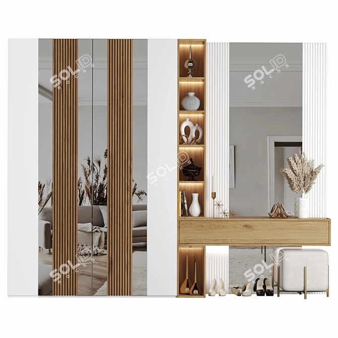 Elegant Hallway Composition 27 3D model image 1