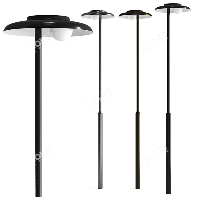 Nova Pole Outdoor Street Lamp 3D model image 1