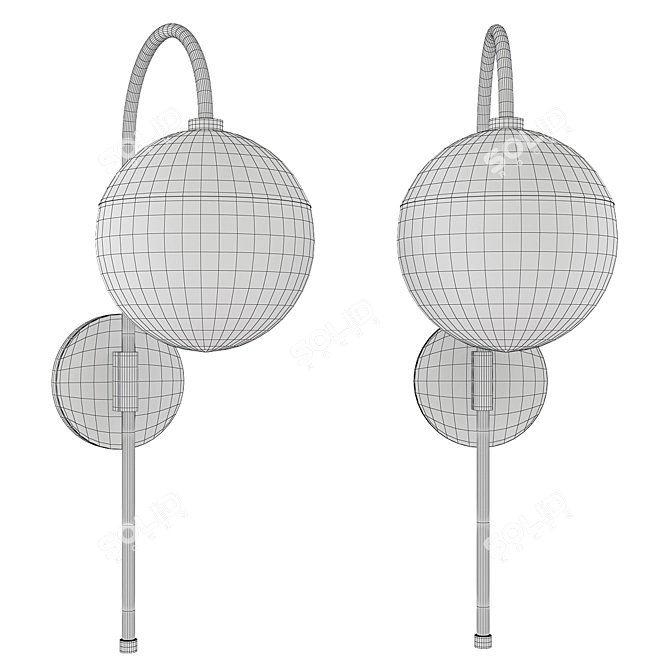 Elegant Mitzi Renee Sconce 3D model image 2