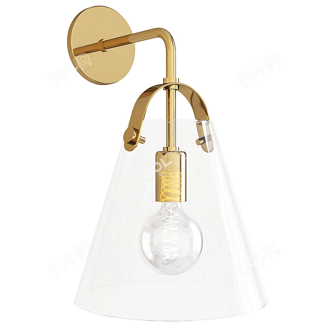 Elegant Mitzi Karin Wall Sconce 3D model image 1