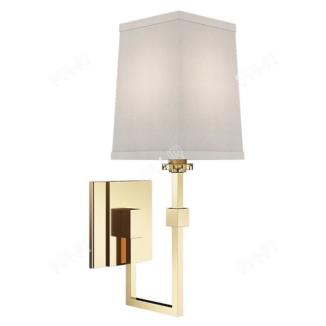 Modern Hudson Valley Fletcher Wall Sconce 3D model image 1