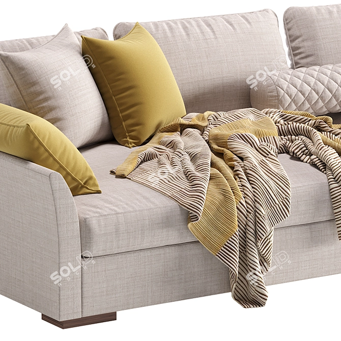 Gilbert Cazarina Sofa - Timeless Elegance 3D model image 3