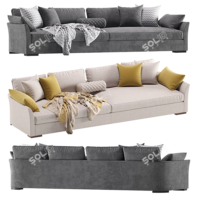 Gilbert Cazarina Sofa - Timeless Elegance 3D model image 6